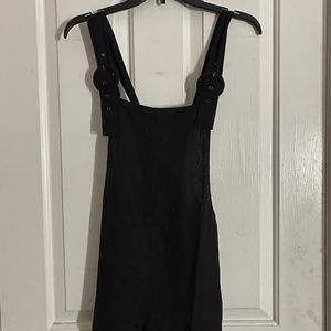Short Black Overall
